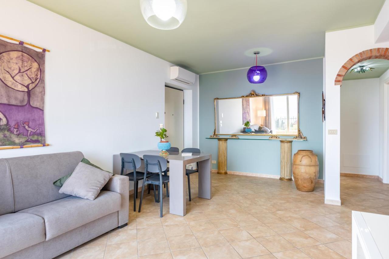 Taormina Panoramic Apartment With Parking Exterior foto